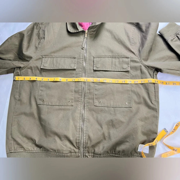 FIVE-FOUR Men’s Olive green full zip jacket size L - Picture 15 of 16